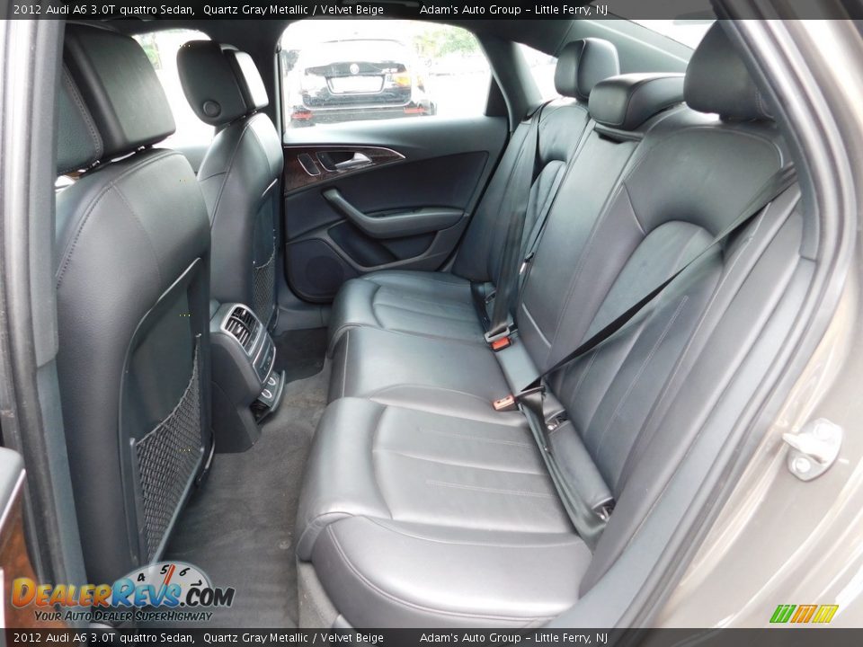 2012 Audi A6 3.0T quattro Sedan Quartz Gray Metallic / Velvet Beige Photo #33