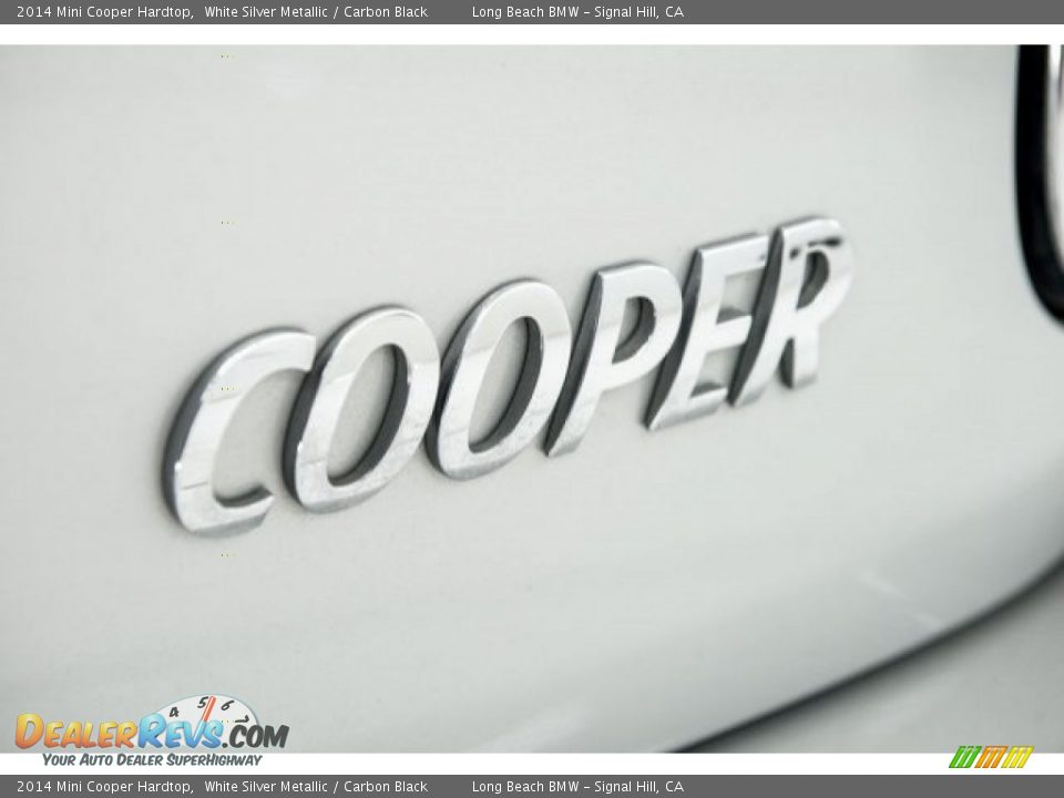2014 Mini Cooper Hardtop White Silver Metallic / Carbon Black Photo #7
