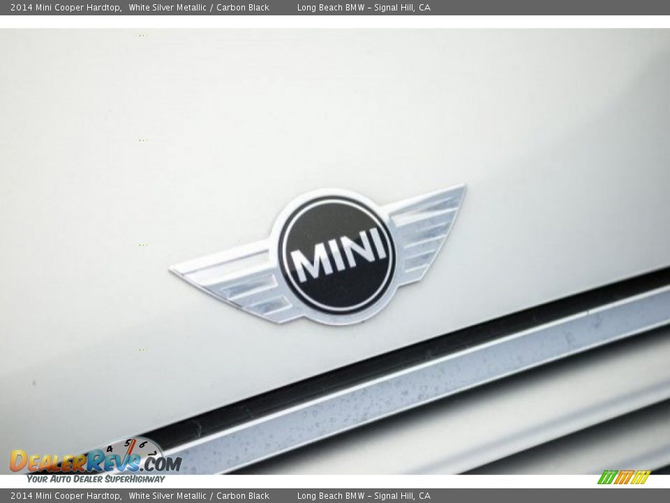 2014 Mini Cooper Hardtop White Silver Metallic / Carbon Black Photo #26
