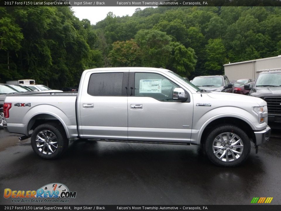 2017 Ford F150 Lariat SuperCrew 4X4 Ingot Silver / Black Photo #1