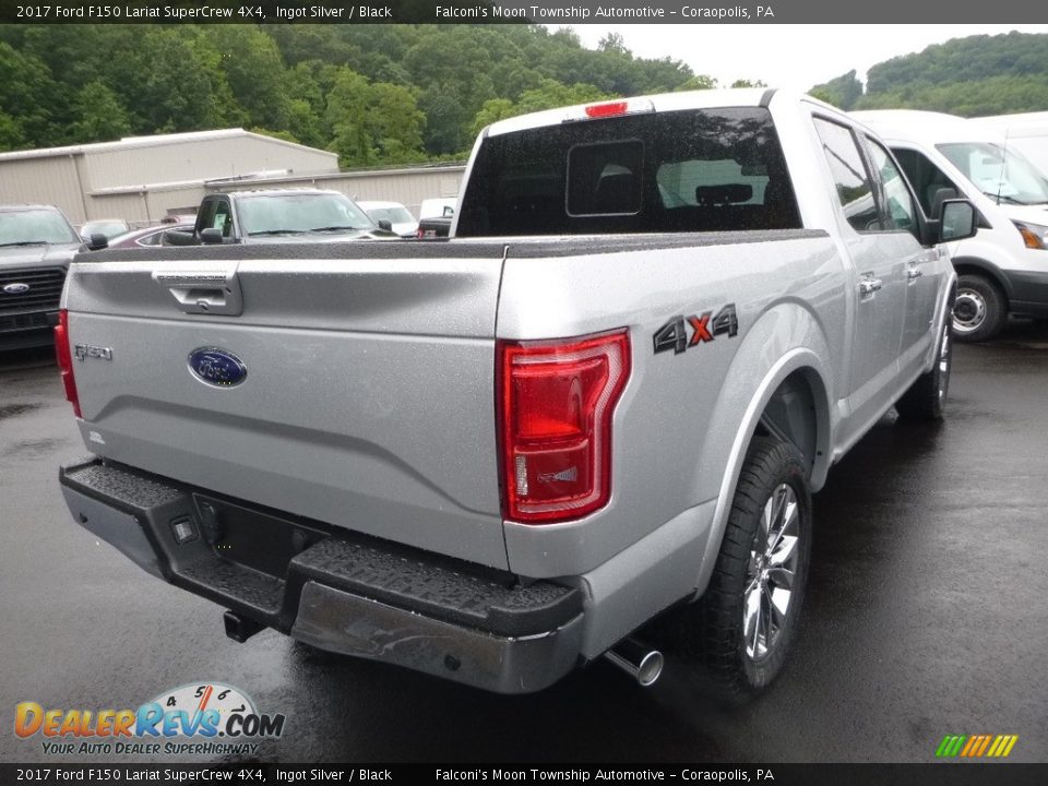 2017 Ford F150 Lariat SuperCrew 4X4 Ingot Silver / Black Photo #2