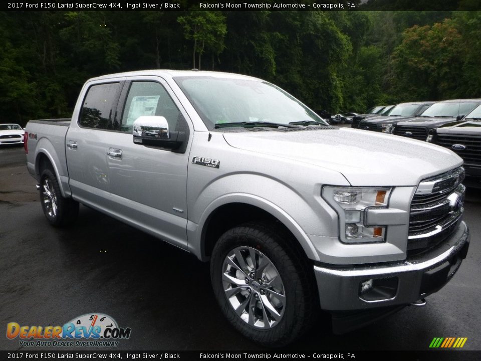2017 Ford F150 Lariat SuperCrew 4X4 Ingot Silver / Black Photo #3