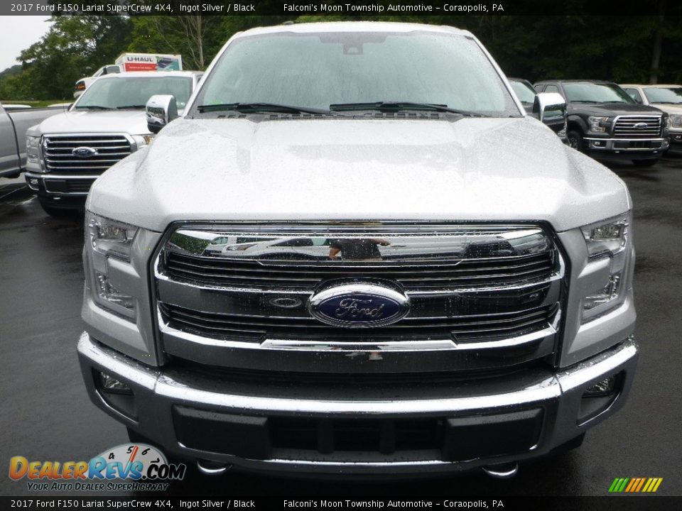 2017 Ford F150 Lariat SuperCrew 4X4 Ingot Silver / Black Photo #4