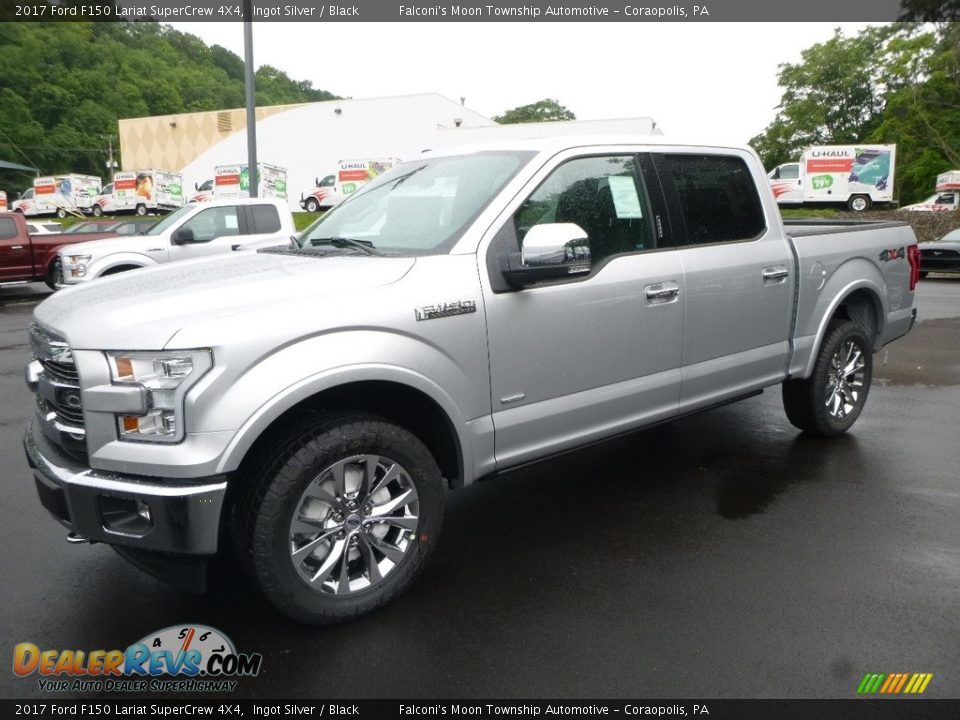 2017 Ford F150 Lariat SuperCrew 4X4 Ingot Silver / Black Photo #5