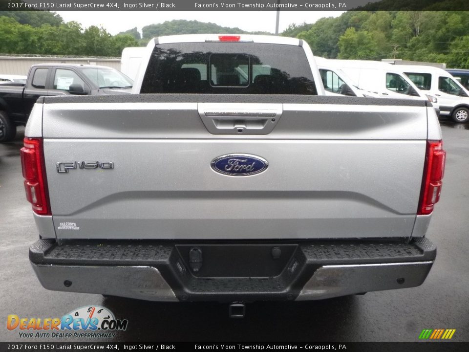 2017 Ford F150 Lariat SuperCrew 4X4 Ingot Silver / Black Photo #6