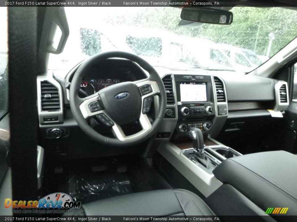 2017 Ford F150 Lariat SuperCrew 4X4 Ingot Silver / Black Photo #8