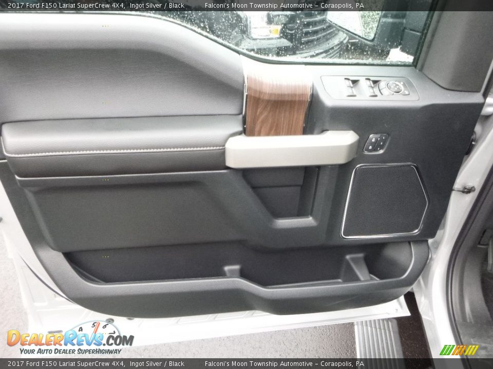 2017 Ford F150 Lariat SuperCrew 4X4 Ingot Silver / Black Photo #9