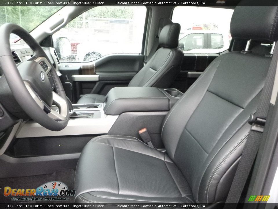 2017 Ford F150 Lariat SuperCrew 4X4 Ingot Silver / Black Photo #10
