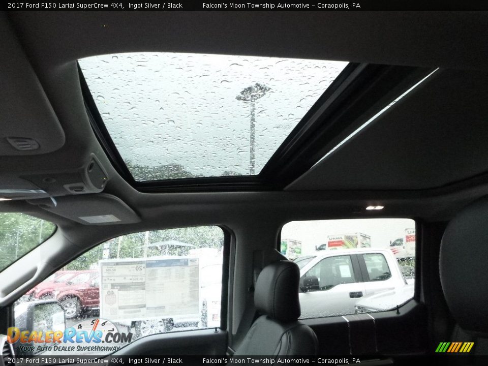 2017 Ford F150 Lariat SuperCrew 4X4 Ingot Silver / Black Photo #12