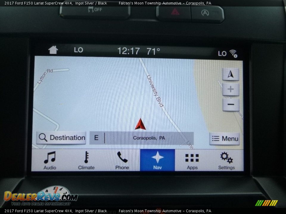 2017 Ford F150 Lariat SuperCrew 4X4 Ingot Silver / Black Photo #13