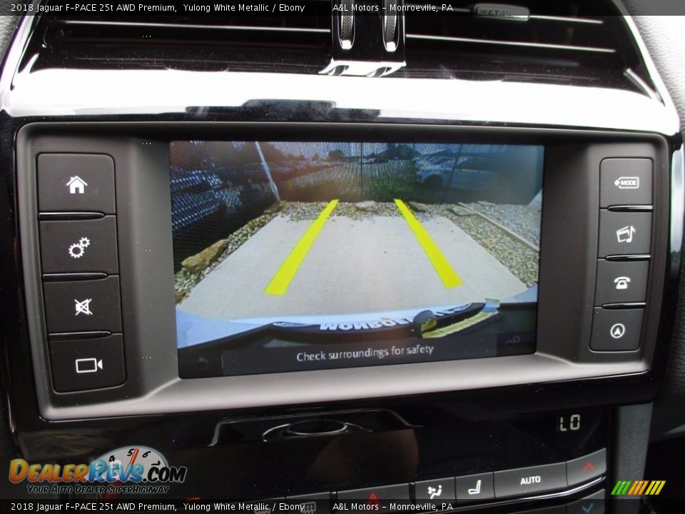2018 Jaguar F-PACE 25t AWD Premium Yulong White Metallic / Ebony Photo #16