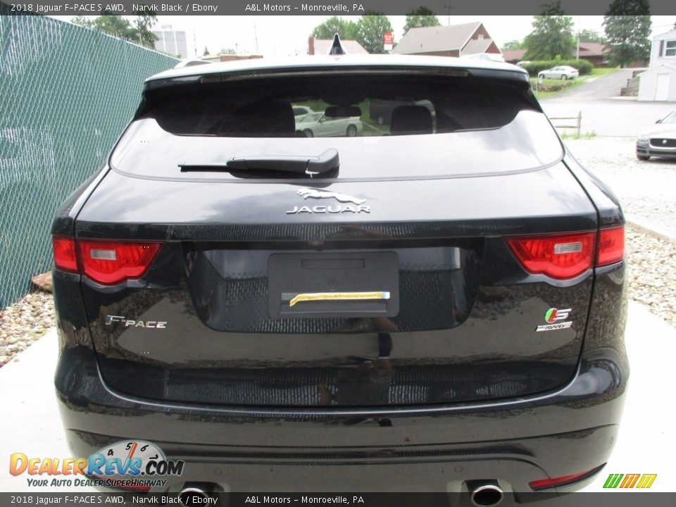 2018 Jaguar F-PACE S AWD Narvik Black / Ebony Photo #5