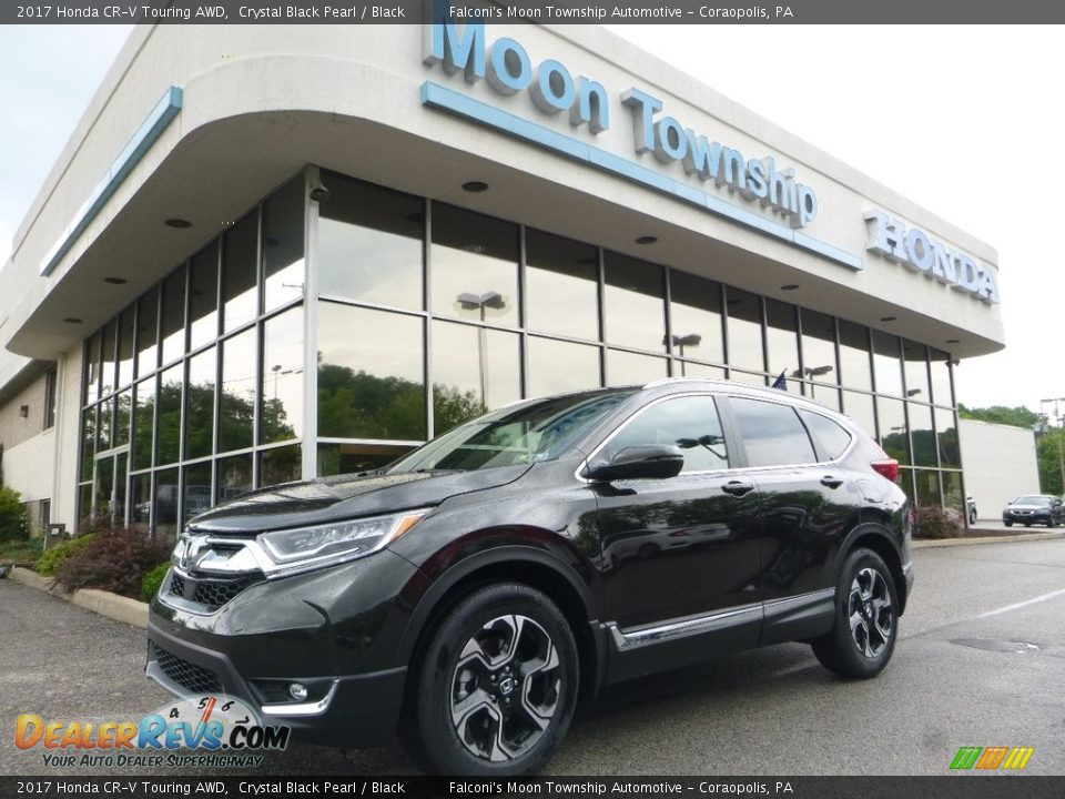 2017 Honda CR-V Touring AWD Crystal Black Pearl / Black Photo #1