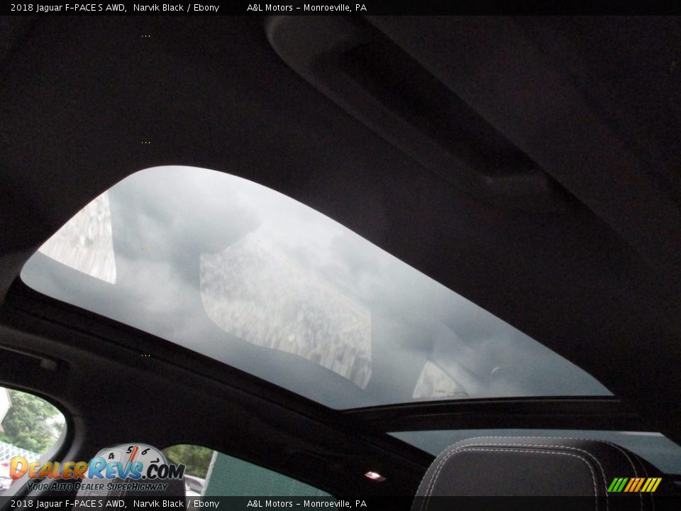 2018 Jaguar F-PACE S AWD Narvik Black / Ebony Photo #10