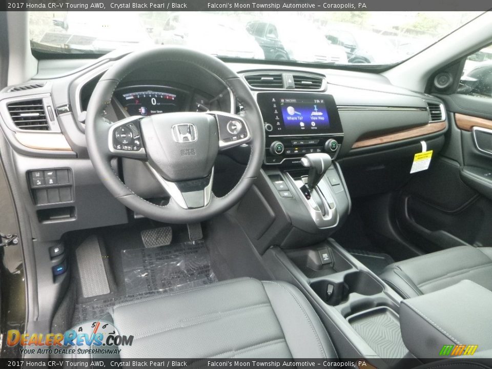 2017 Honda CR-V Touring AWD Crystal Black Pearl / Black Photo #10