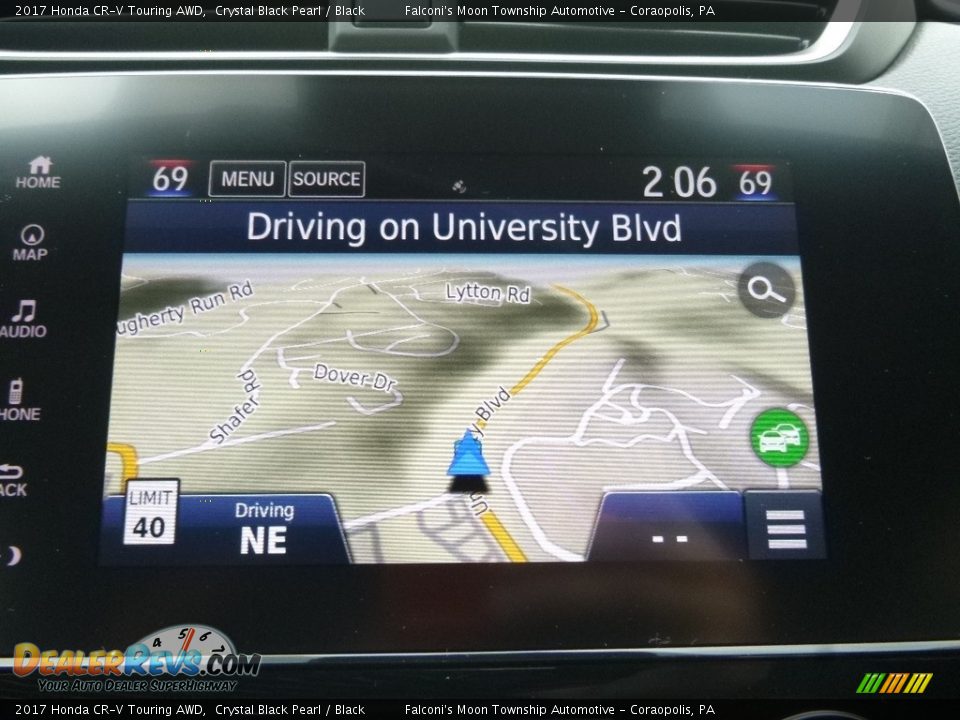 2017 Honda CR-V Touring AWD Crystal Black Pearl / Black Photo #13