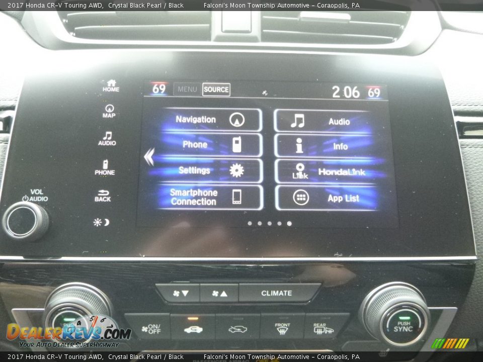 2017 Honda CR-V Touring AWD Crystal Black Pearl / Black Photo #14