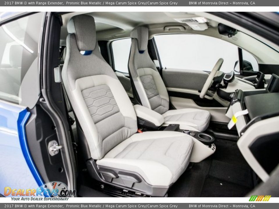 2017 BMW i3 with Range Extender Protonic Blue Metallic / Mega Carum Spice Grey/Carum Spice Grey Photo #2
