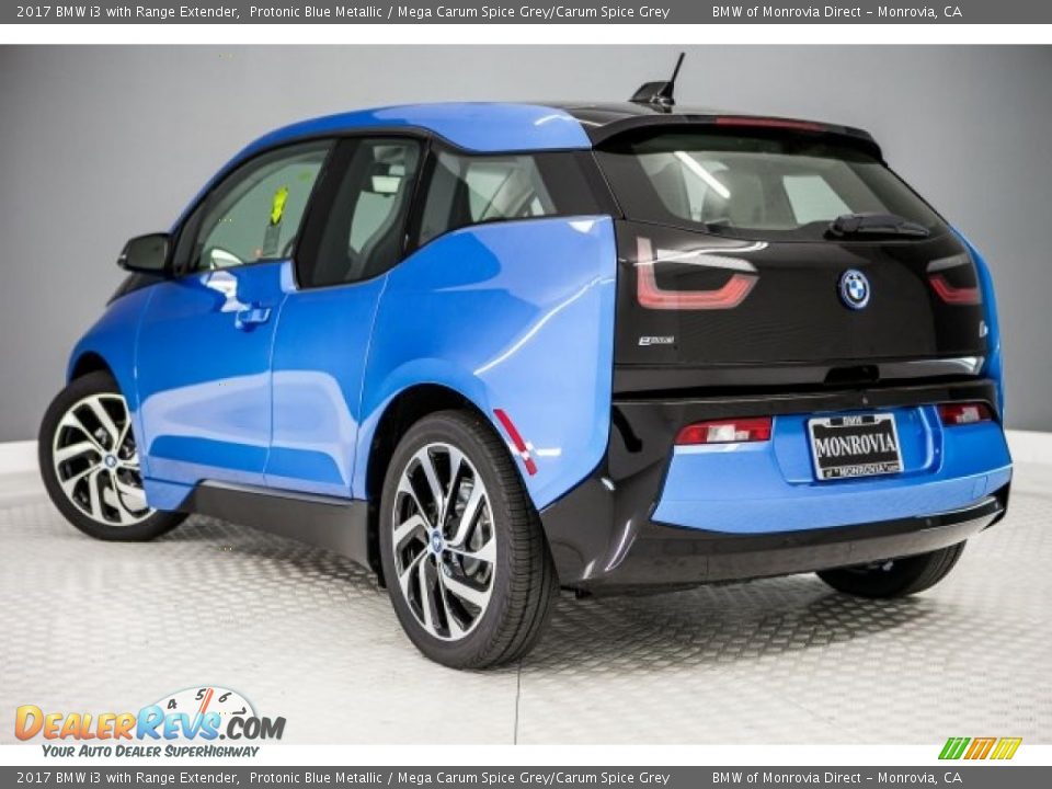 2017 BMW i3 with Range Extender Protonic Blue Metallic / Mega Carum Spice Grey/Carum Spice Grey Photo #3