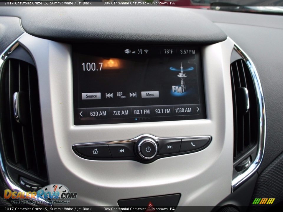 2017 Chevrolet Cruze LS Summit White / Jet Black Photo #16