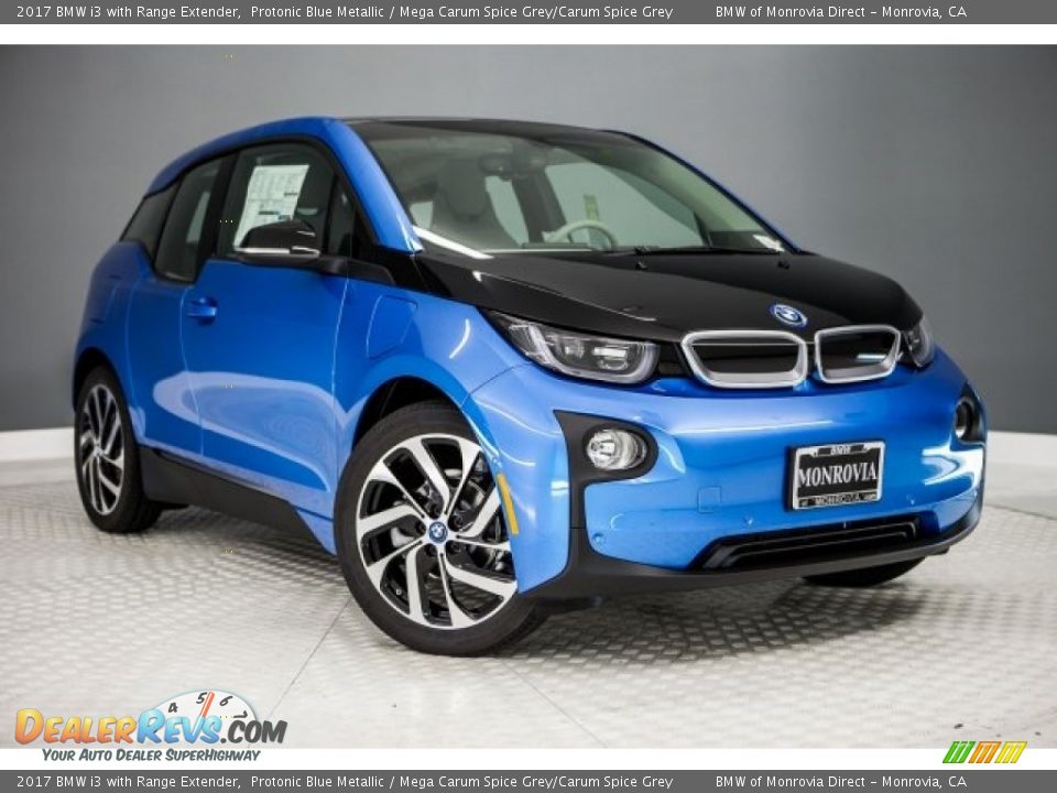 2017 BMW i3 with Range Extender Protonic Blue Metallic / Mega Carum Spice Grey/Carum Spice Grey Photo #12
