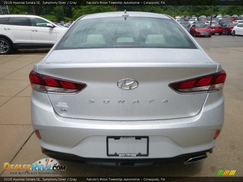 2018 Hyundai Sonata SE Symphony Silver / Gray Photo #6