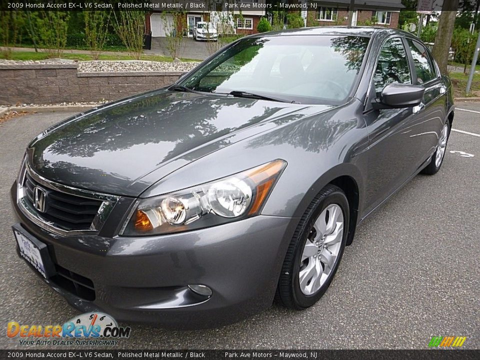 2009 Honda Accord EX-L V6 Sedan Polished Metal Metallic / Black Photo #1