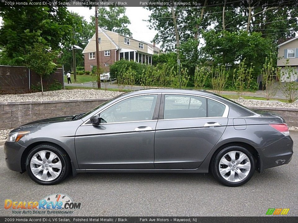 2009 Honda Accord EX-L V6 Sedan Polished Metal Metallic / Black Photo #2