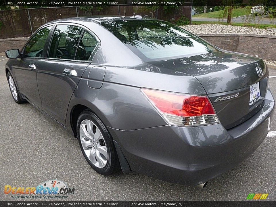 2009 Honda Accord EX-L V6 Sedan Polished Metal Metallic / Black Photo #3