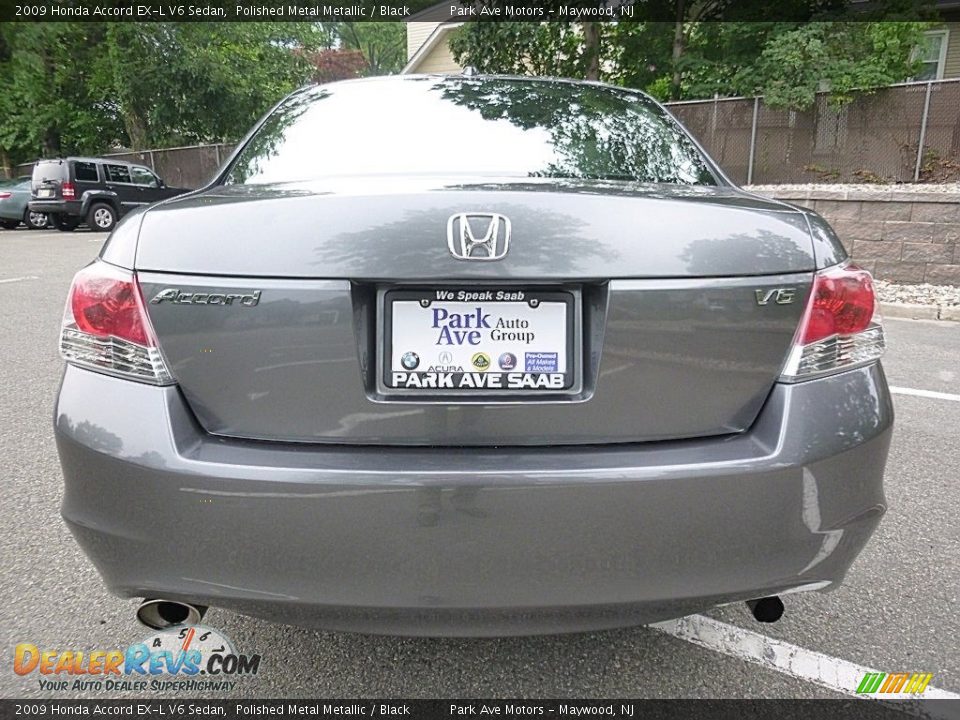 2009 Honda Accord EX-L V6 Sedan Polished Metal Metallic / Black Photo #4