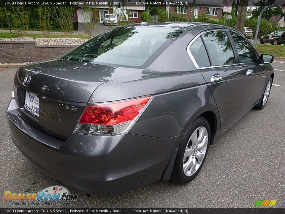 2009 Honda Accord EX-L V6 Sedan Polished Metal Metallic / Black Photo #5