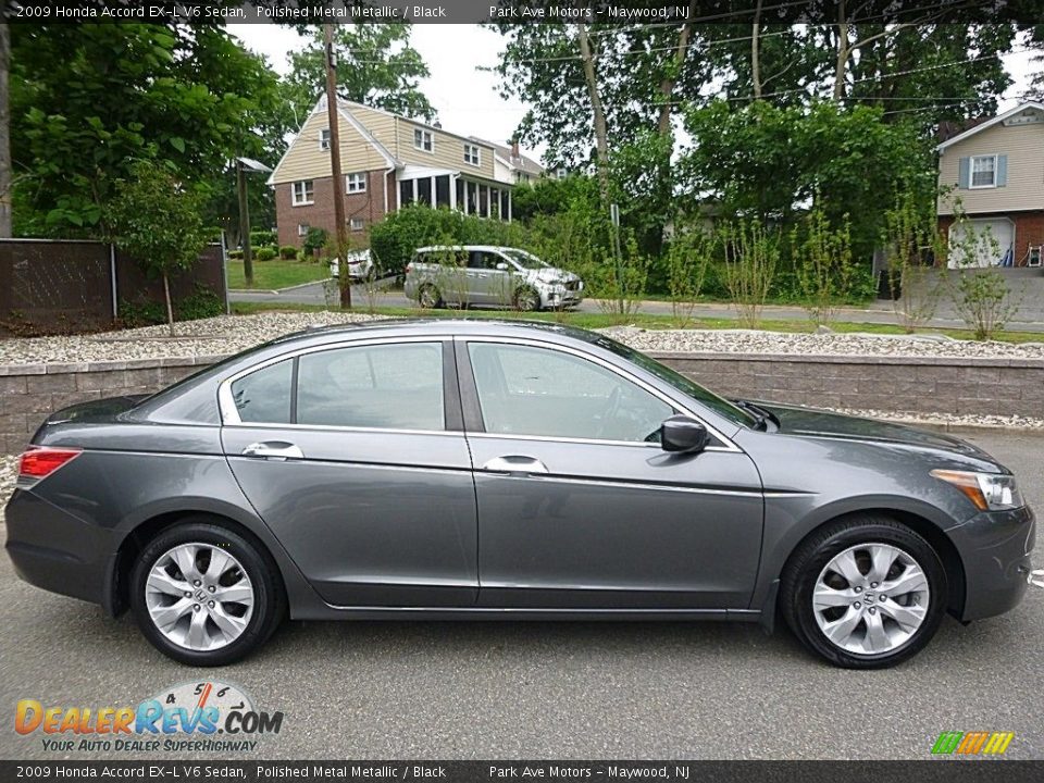 2009 Honda Accord EX-L V6 Sedan Polished Metal Metallic / Black Photo #6