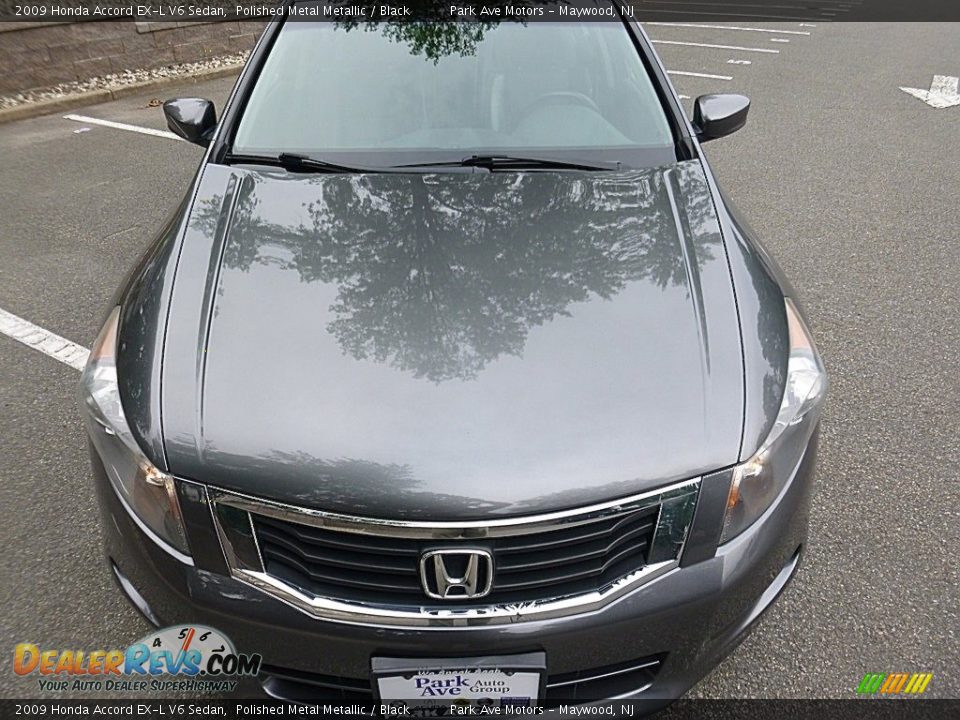 2009 Honda Accord EX-L V6 Sedan Polished Metal Metallic / Black Photo #8