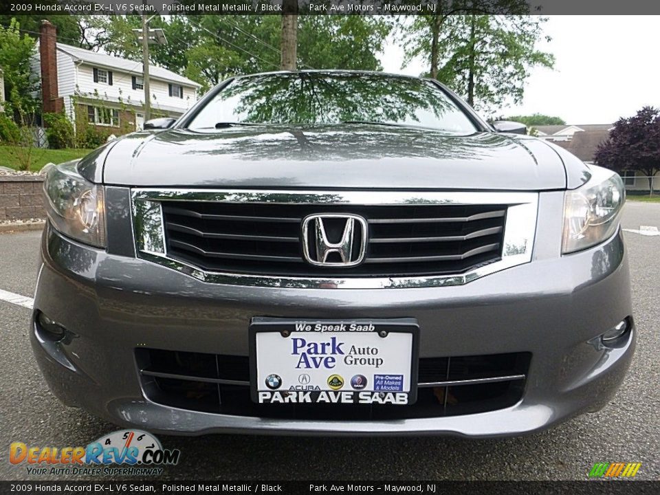 2009 Honda Accord EX-L V6 Sedan Polished Metal Metallic / Black Photo #9