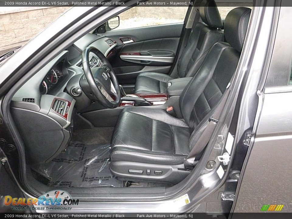 2009 Honda Accord EX-L V6 Sedan Polished Metal Metallic / Black Photo #12