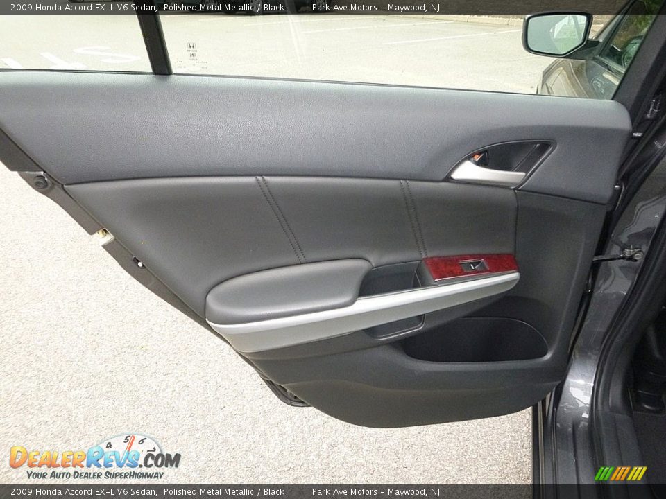 2009 Honda Accord EX-L V6 Sedan Polished Metal Metallic / Black Photo #13