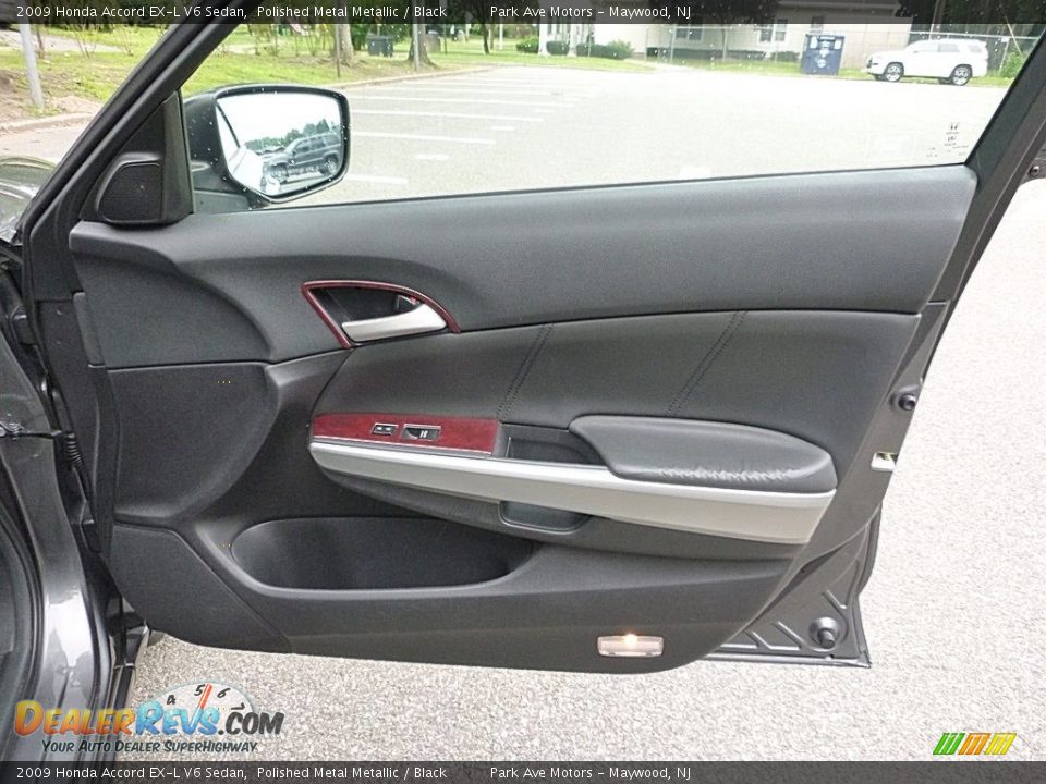 2009 Honda Accord EX-L V6 Sedan Polished Metal Metallic / Black Photo #16