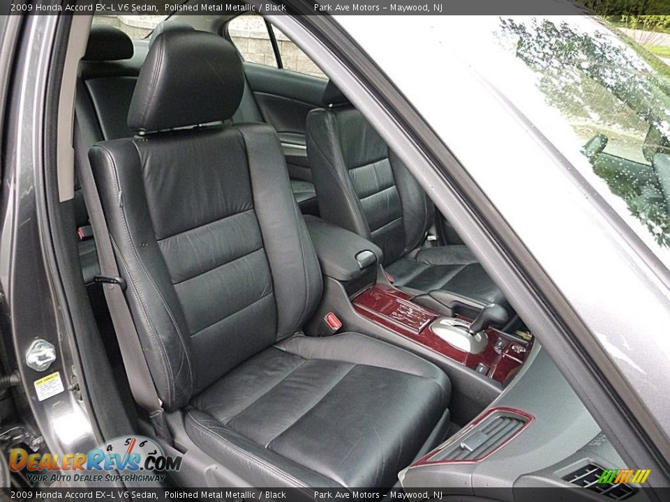 2009 Honda Accord EX-L V6 Sedan Polished Metal Metallic / Black Photo #17