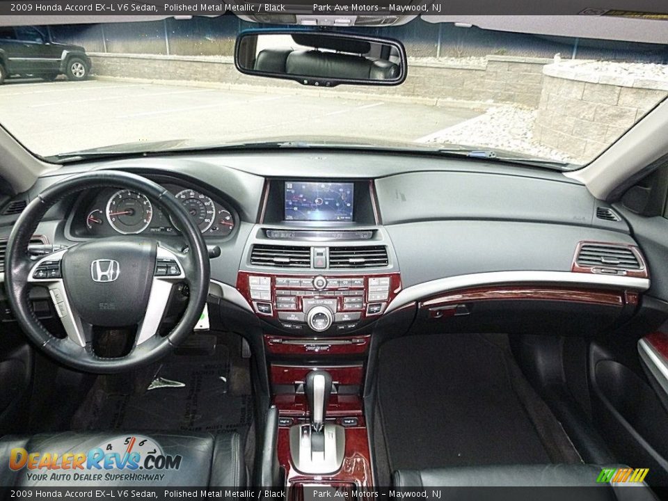 2009 Honda Accord EX-L V6 Sedan Polished Metal Metallic / Black Photo #23