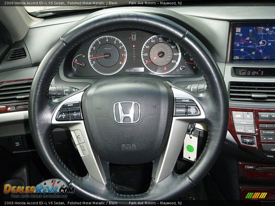 2009 Honda Accord EX-L V6 Sedan Polished Metal Metallic / Black Photo #24