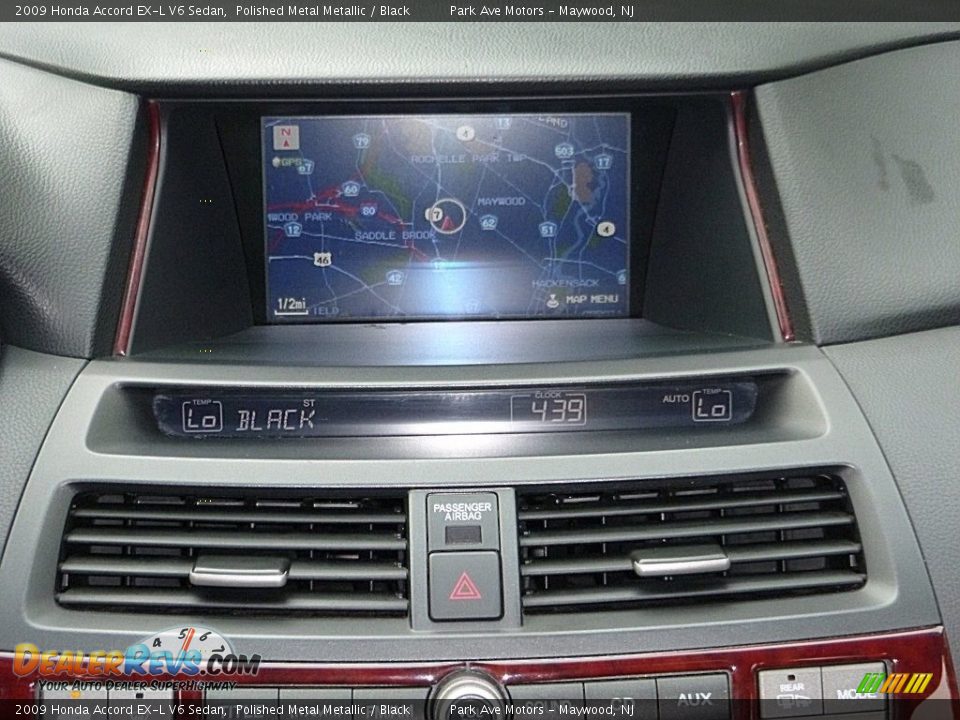 2009 Honda Accord EX-L V6 Sedan Polished Metal Metallic / Black Photo #26