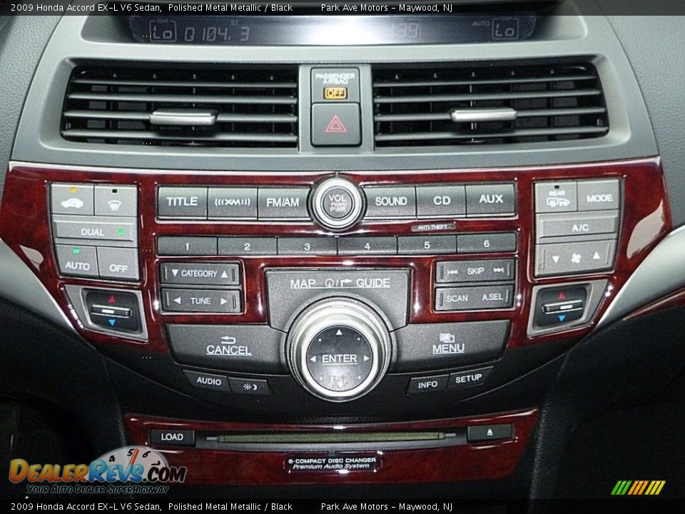 2009 Honda Accord EX-L V6 Sedan Polished Metal Metallic / Black Photo #27