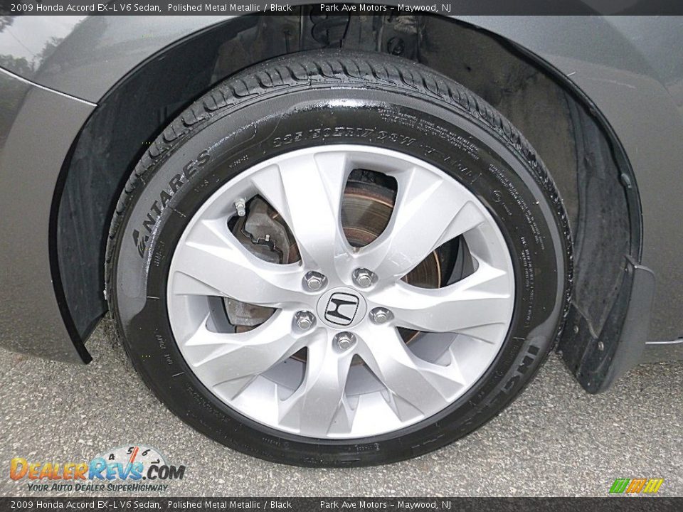 2009 Honda Accord EX-L V6 Sedan Polished Metal Metallic / Black Photo #29