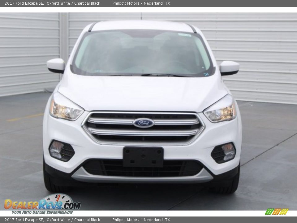 2017 Ford Escape SE Oxford White / Charcoal Black Photo #2