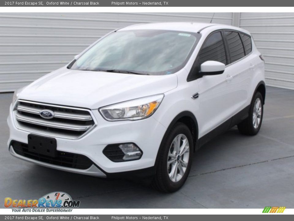 2017 Ford Escape SE Oxford White / Charcoal Black Photo #3