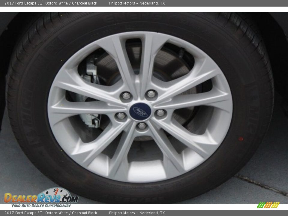 2017 Ford Escape SE Oxford White / Charcoal Black Photo #4