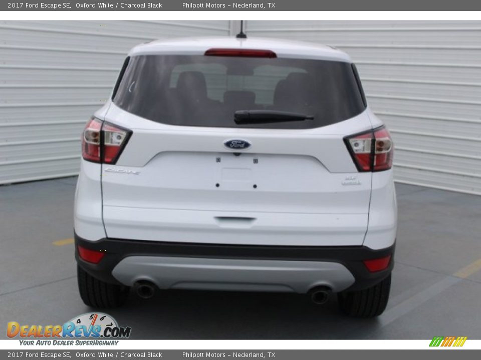 2017 Ford Escape SE Oxford White / Charcoal Black Photo #6