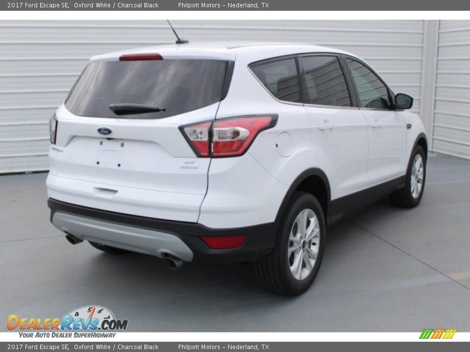2017 Ford Escape SE Oxford White / Charcoal Black Photo #7