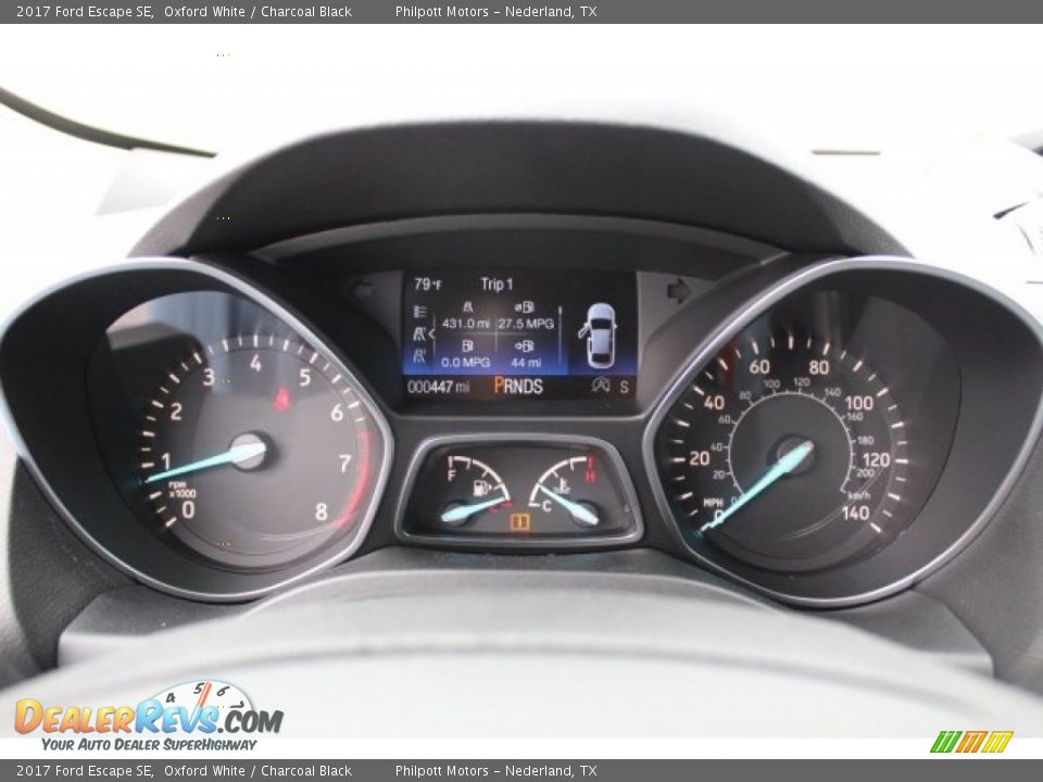 2017 Ford Escape SE Oxford White / Charcoal Black Photo #21
