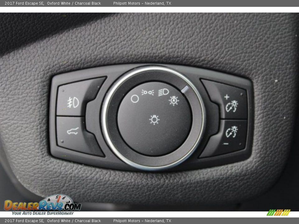 2017 Ford Escape SE Oxford White / Charcoal Black Photo #22